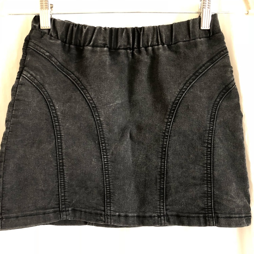 Black Grey Skirt